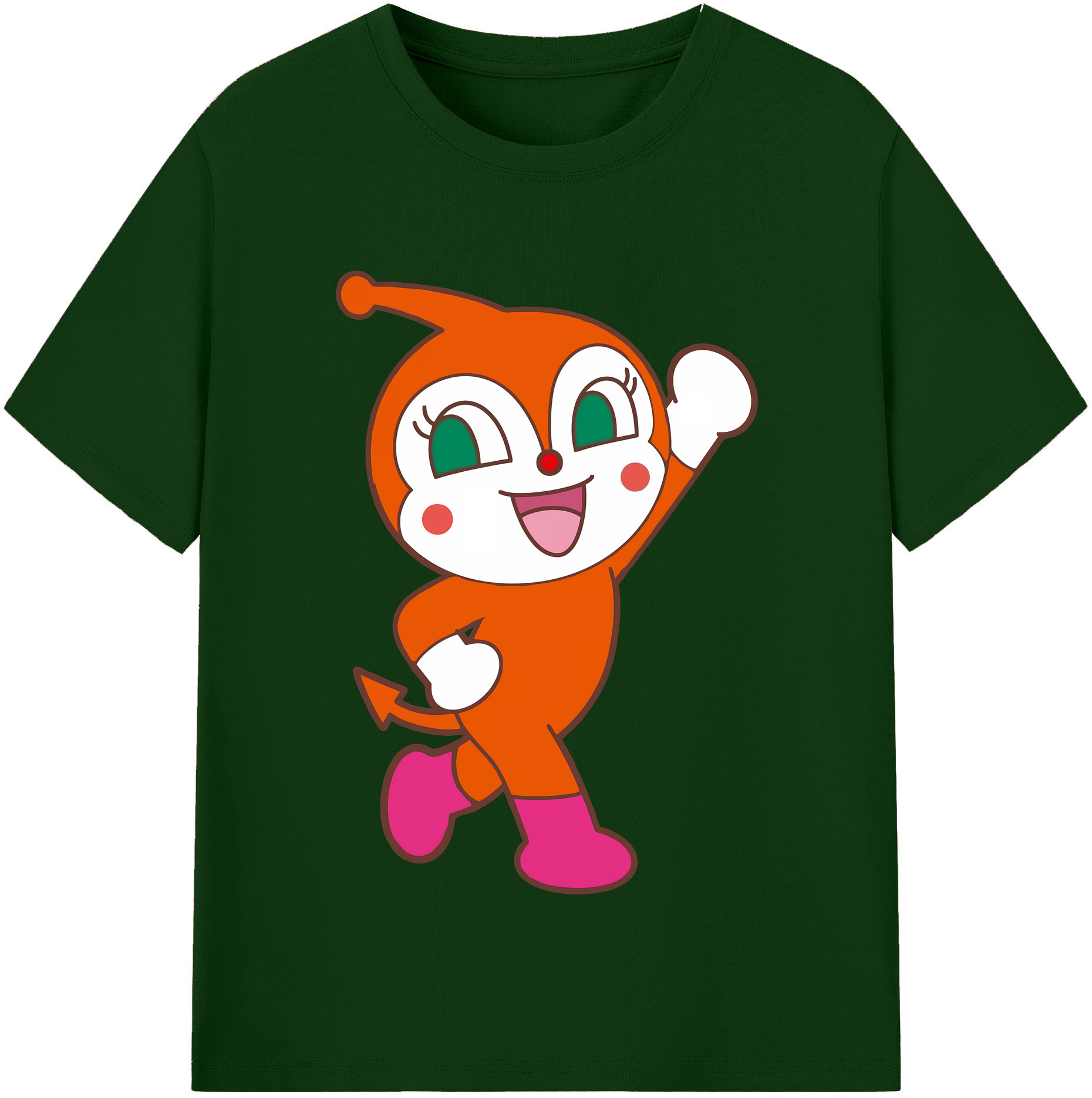 （画像用） アンパンマン Anpanman 綿100％半袖Tシャツ（フロントプリント）
